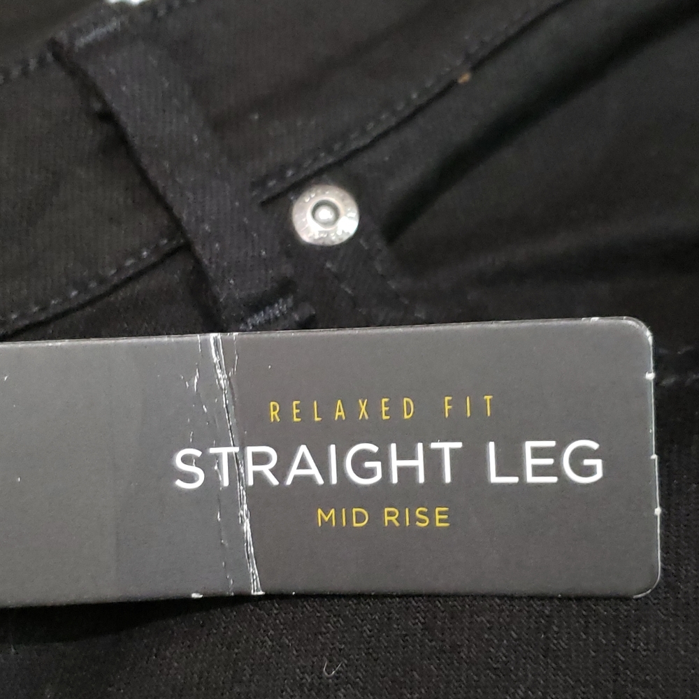 Women's Lee Relaxed Fit Black Jeans Size 18 - Picture 3 of 8